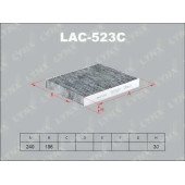 Фильтр салонный LYNXauto LAC-523C