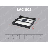 Фильтр салонный LYNXauto LAC-802