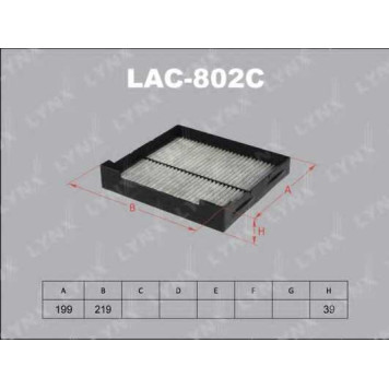 Фильтр салонный LYNXauto LAC-802C
