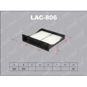 Фильтр салонный LYNXauto LAC-806