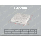 Фильтр салонный LYNXauto LAC-906