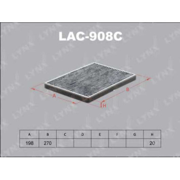 Фильтр салонный LYNXauto LAC-908C