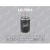 Фильтр масляный LYNXauto LC-1901