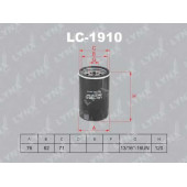 Фильтр масляный LYNXauto LC-1910