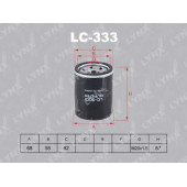 Фильтр масляный LYNXauto LC-333