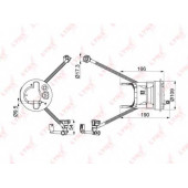 Фильтр топливный LYNXauto LF-1001M