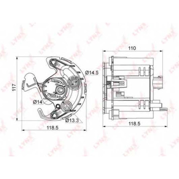 Фильтр топливный LYNXauto LF-1002M