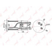 Фильтр топливный LYNXauto LF-1003M