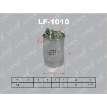 Фильтр топливный LYNXauto LF-1010