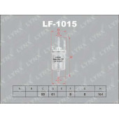 Фильтр топливный LYNXauto LF-1015