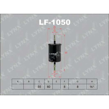 Фильтр топливный LYNXauto LF-1050