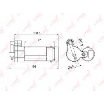 Фильтр топливный LYNXauto LF-1068M