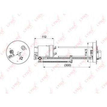 Фильтр топливный LYNXauto LF-1069M