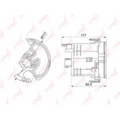 Фильтр топливный LYNXauto LF-1071M