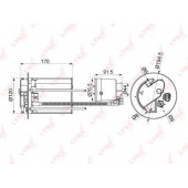 Фильтр топливный LYNXauto LF-1073M
