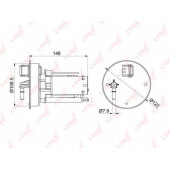 Фильтр топливный LYNXauto LF-1076M