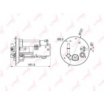 Фильтр топливный LYNXauto LF-1080M