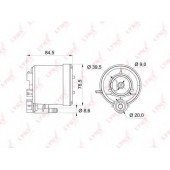 Фильтр топливный LYNXauto LF-163M