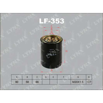 Фильтр топливный LYNXauto LF-353