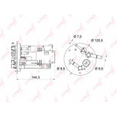 Фильтр топливный LYNXauto LF-362M