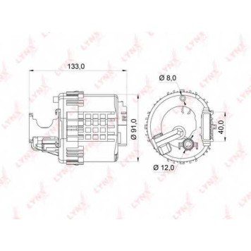 Фильтр топливный LYNXauto LF-364M