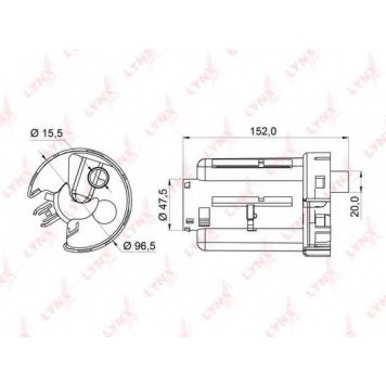 Фильтр топливный LYNXauto LF-365M