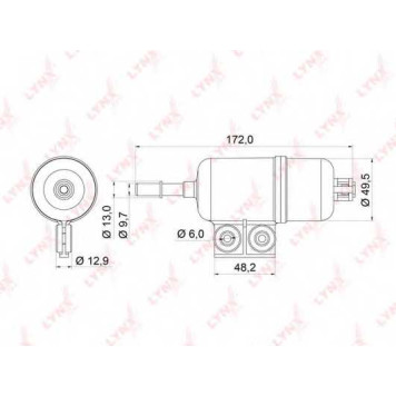 Фильтр топливный LYNXauto LF-536