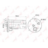 Фильтр топливный LYNXauto LF-541M