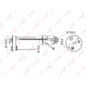 Фильтр топливный LYNXauto LF-950M
