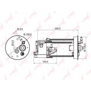 Фильтр топливный LYNXauto LF-952M