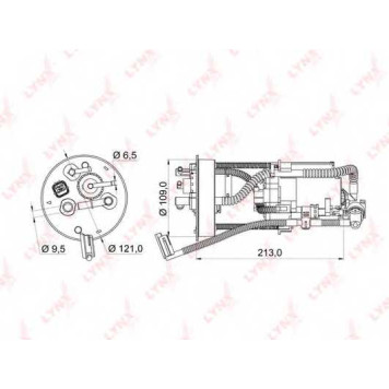 Фильтр топливный LYNXauto LF-955M