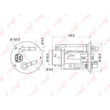 Фильтр топливный LYNXauto LF-956M