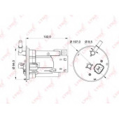 Фильтр топливный LYNXauto LF-957M