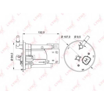 Фильтр топливный LYNXauto LF-957M