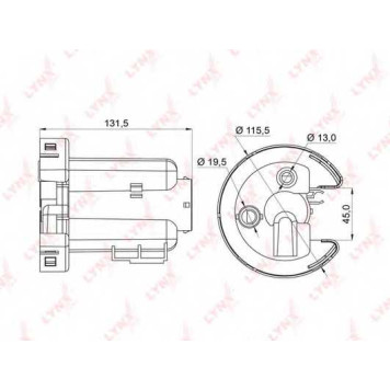 Фильтр топливный LYNXauto LF-959M