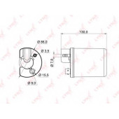 Фильтр топливный LYNXauto LF-962M