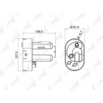 Фильтр топливный LYNXauto LF-963M