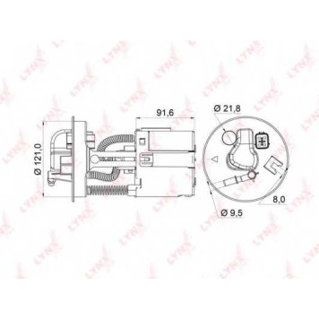 Фильтр топливный LYNXauto LF-966M
