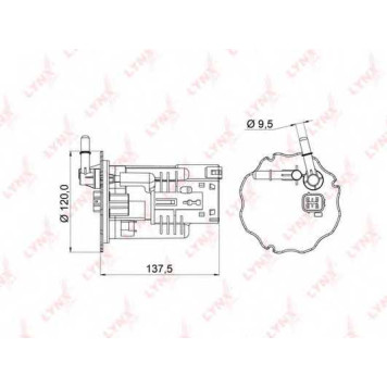 Фильтр топливный LYNXauto LF-967M