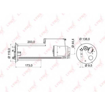 Фильтр топливный LYNXauto LF-968M