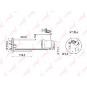 Фильтр топливный LYNXauto LF-969M