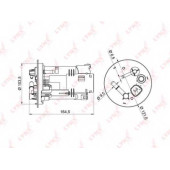 Фильтр топливный LYNXauto LF-970M