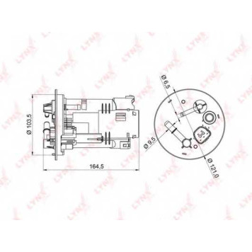 Фильтр топливный LYNXauto LF-970M