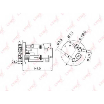 Фильтр топливный LYNXauto LF-971M