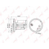 Фильтр топливный LYNXauto LF-977M
