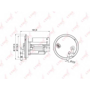 Фильтр топливный LYNXauto LF-977M