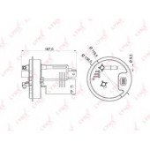 Фильтр топливный LYNXauto LF-978M