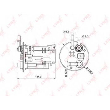 Фильтр топливный LYNXauto LF-979M
