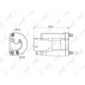Фильтр топливный LYNXauto LF-989M