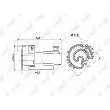 Фильтр топливный LYNXauto LF-991M
